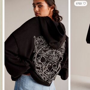 Like New! RARE Free People “we the free spirit bubble hoodie” size S